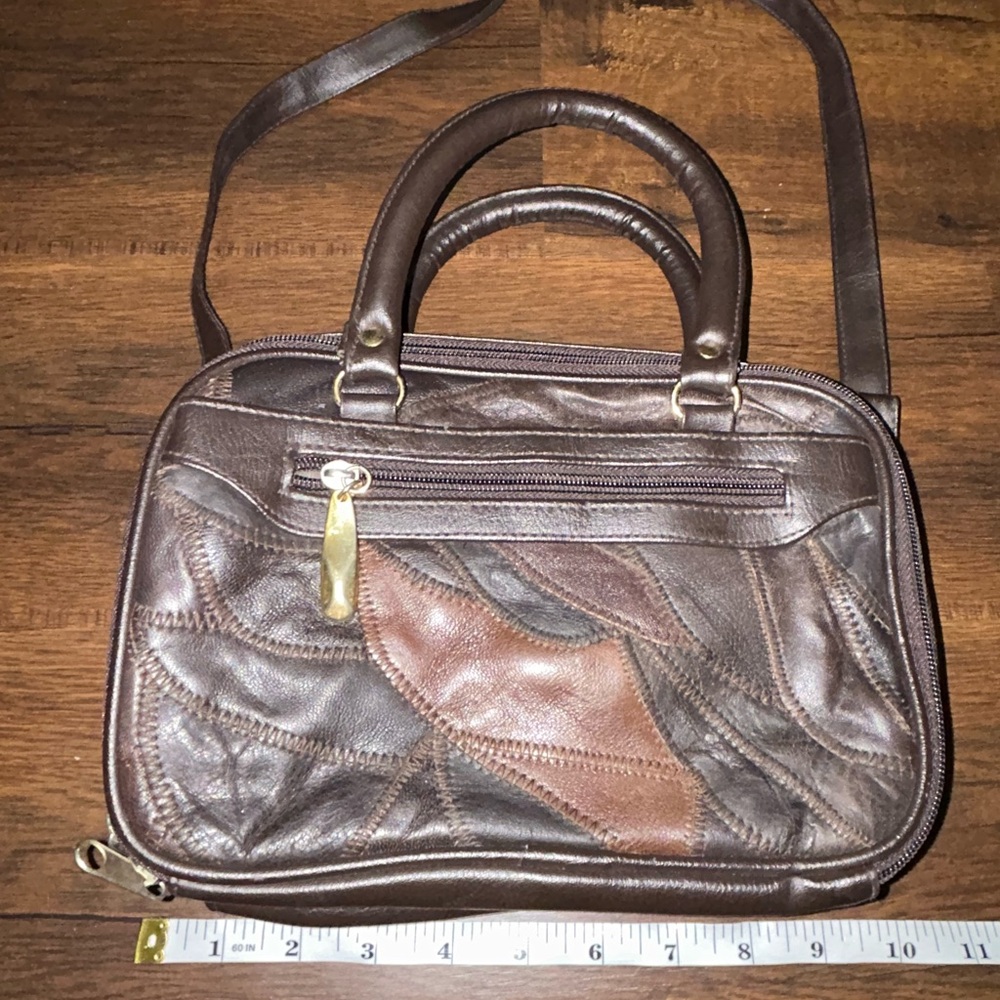 Leather Patchwork Crossbody - image 3